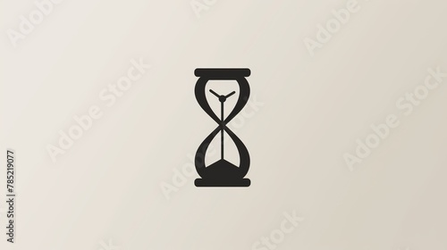 A forward-thinking logo combining a classic hourglass with a digital clock face, symbolizing the efficient use of time and productivity in the modern era. The sleek and streamlined design