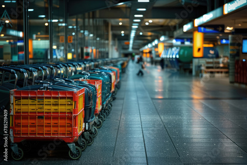 luggage cards at the airport photo