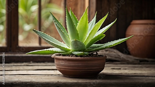 aloe vera plant in a pot