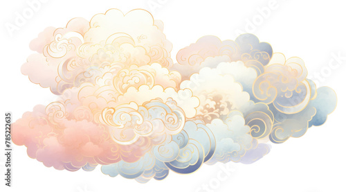 PNG One auspicious cloud backgrounds pattern art. AI generated Image by rawpixel. photo