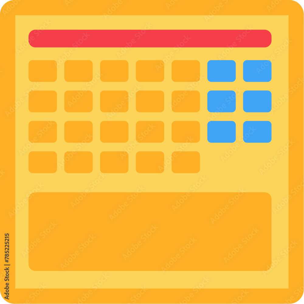 Time plan calendar icon. Diary reminder page, business process stroked flat element for modern and retro design. Simple color vector pictogram isolated on white background Time plan calendar icon. Diary reminder page, business process stroked flat element for modern and retro design. Simple color vector pictogram isolated on white background