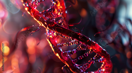 background digital visual screen of DNA futuristic for digital and print 