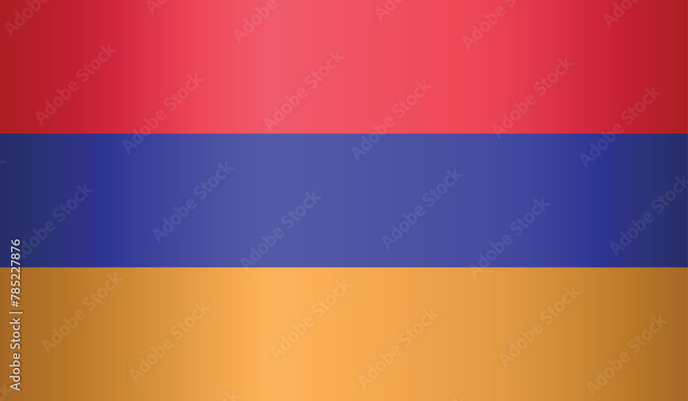Fototapeta premium National flag of Armenia. Flag of Armenia. Sign of Armenia. Flag of Armenia with gradient.