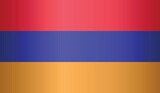 National flag of Armenia. Flag of Armenia. Sign of Armenia. Flag of Armenia with gradient.