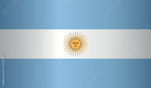 National flag of Argentina. Flag of Argentina. Sign of Argentina. Flag of Argentina with gradient. photo
