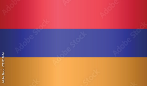 National flag of Armenia. Flag of Armenia. Sign of Armenia. Flag of Armenia with gradient. photo