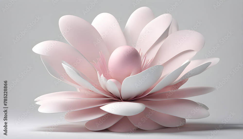 pink minimal flower