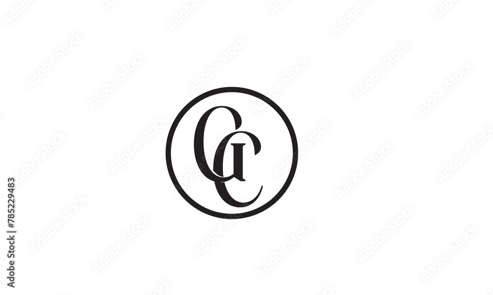 GC, CG , G , C, Abstract Letters Logo Monogram GC, CG , G , C, Abstract Letters Logo Monogram