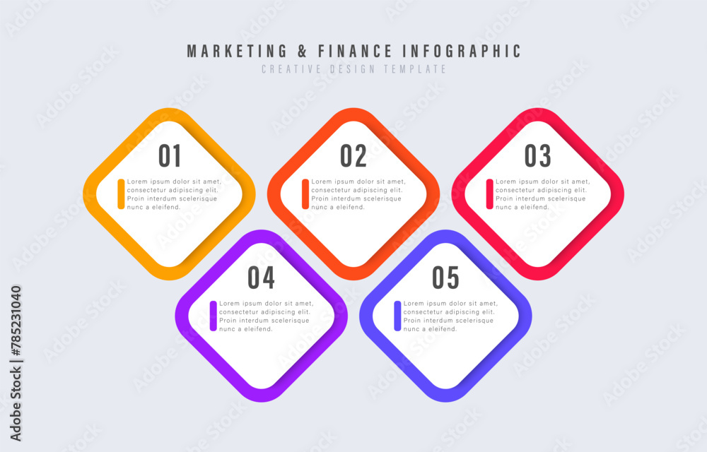 Infographic elements design template, business concept with 5 steps or options, can be used for workflow layout, diagram, annual report, web design.Creative banner, label vector. Infographic elements design template, business concept with 5 steps or options, can be used for workflow layout, diagram, annual report, web design.Creative banner, label vector.