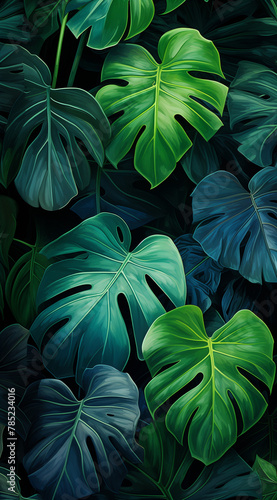 Wallpaper Mural Leaves background Torontodigital.ca