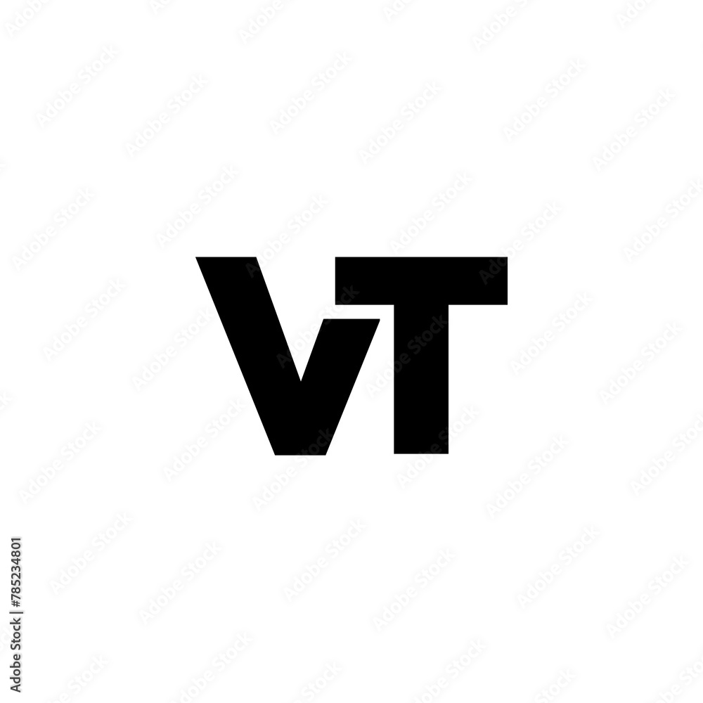 Letter V and T, VT logo design template. Minimal monogram initial based logotype. Letter V and T, VT logo design template. Minimal monogram initial based logotype.