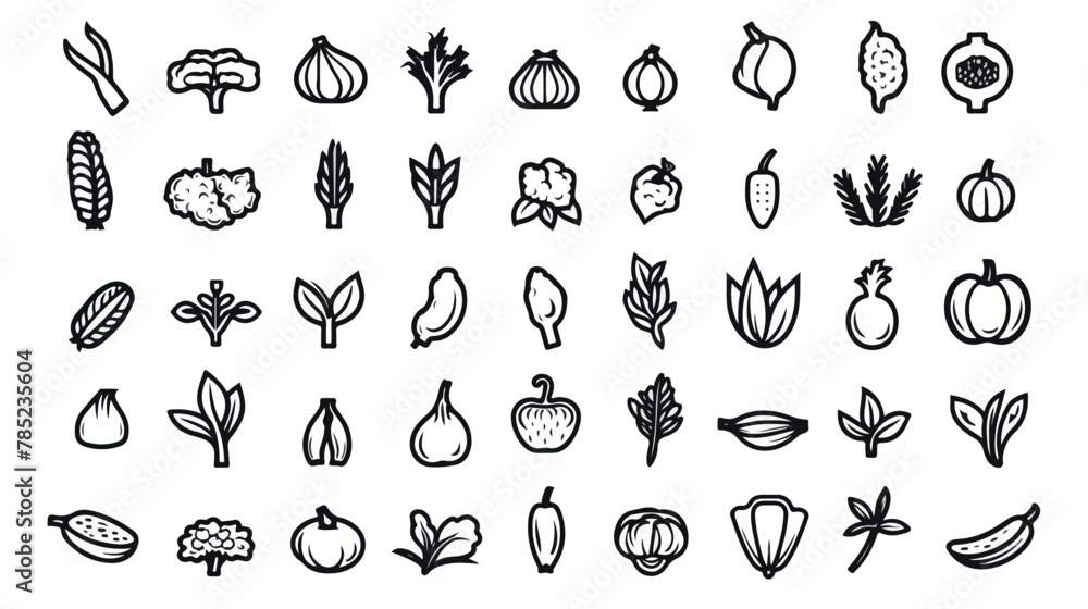 Vegetable icon or logo isolated sign symbol vector illustration