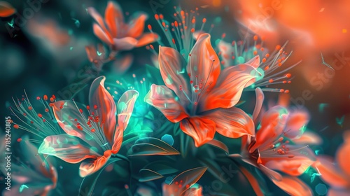 Beautiful floral composition , Generative ai,