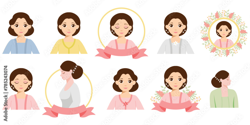 Fototapeta premium Happy Kartini Day Vector