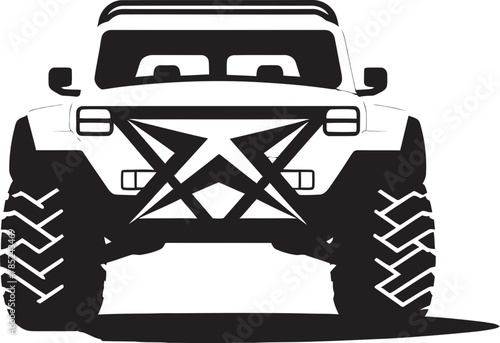 Adventure Seeker 4x4 SUV Vector Illustration