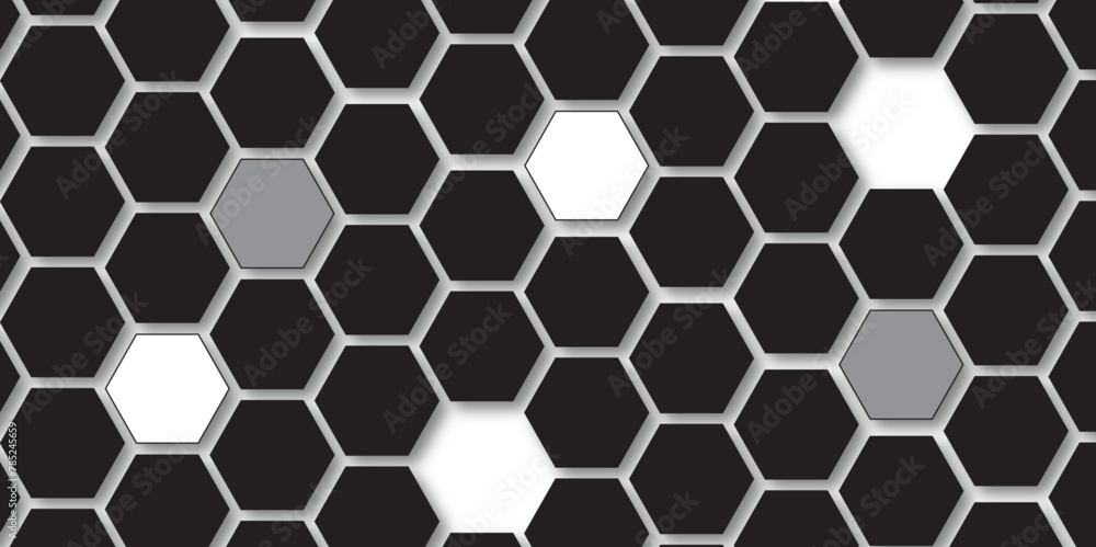 Black hexagon background. grey concrete cement stone tile wall. 3d illustration rendering. Black geometric layout template. Abstract background of modern wall. colored paper in dark colors.
Black hexagon background. grey concrete cement stone tile wall. 3d illustration rendering. Black geometric layout template. Abstract background of modern wall. colored paper in dark colors.