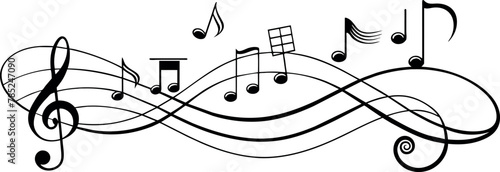 music notes background
