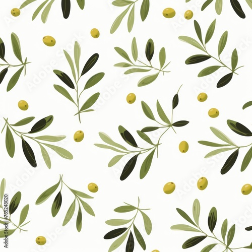 Oliveprint background vector illustration with grid in the style of white color  flat design  high resolution photography