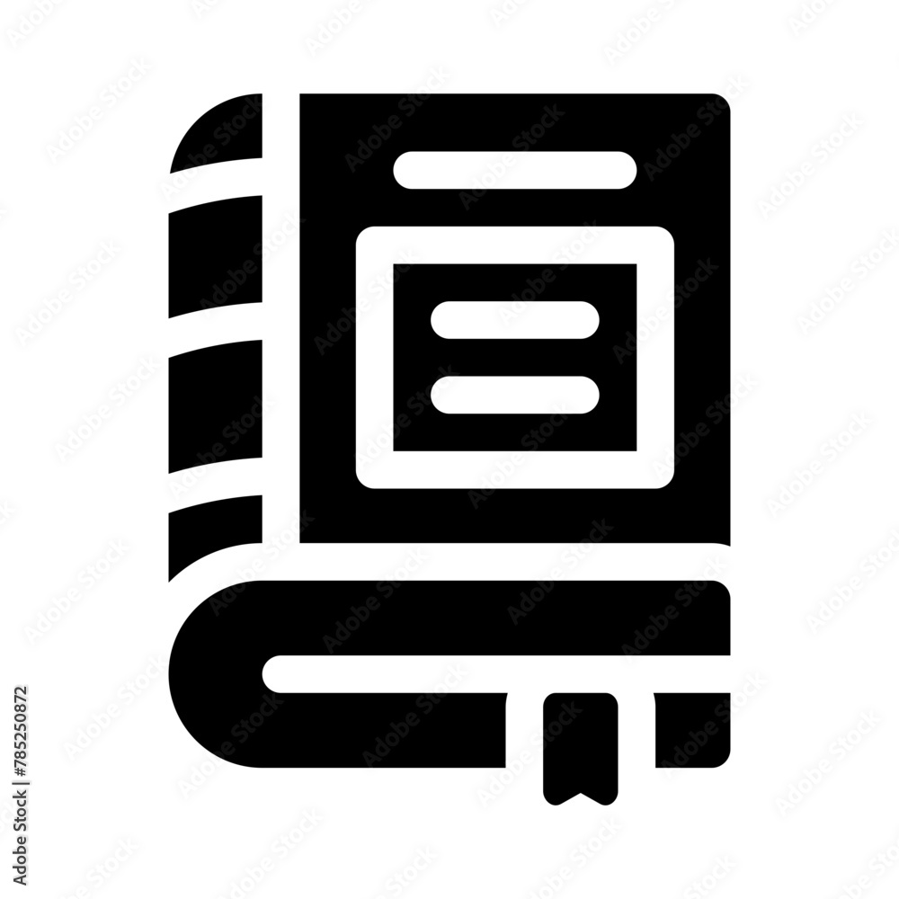Fototapeta premium grammar glyph icon