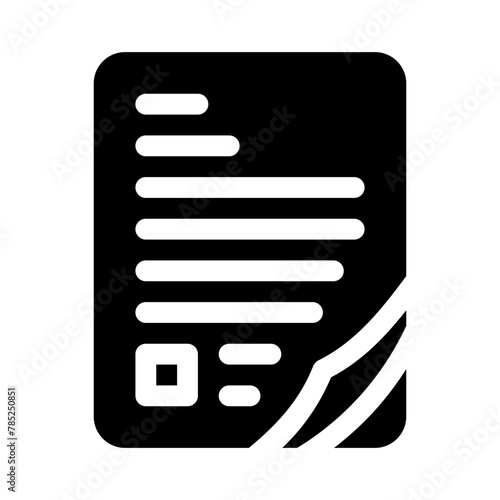 assignment glyph icon