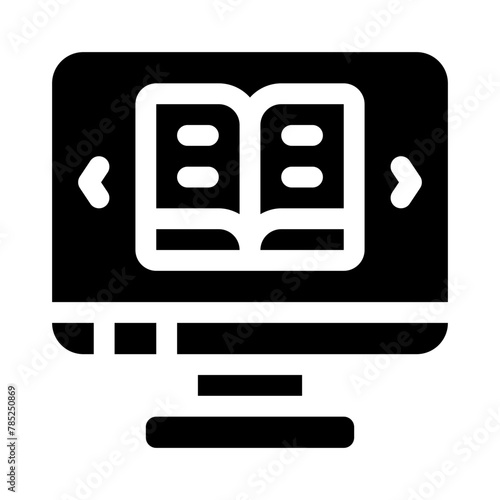 ebook glyph icon