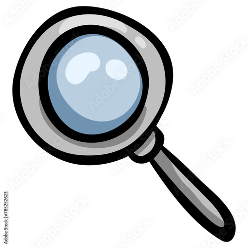 Magnifier Hand Drawn Doodle Icon