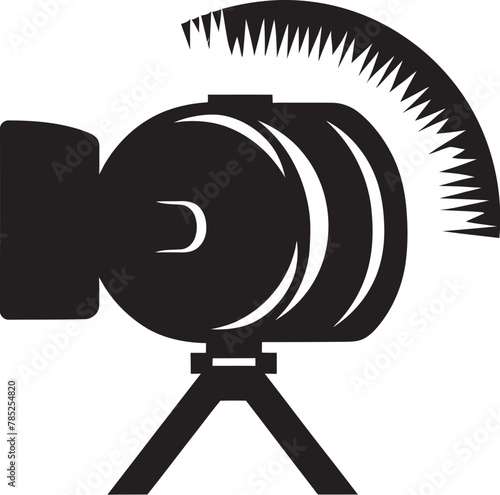 Detailed Cinema Camera Vector Illustration with Precision Engineering