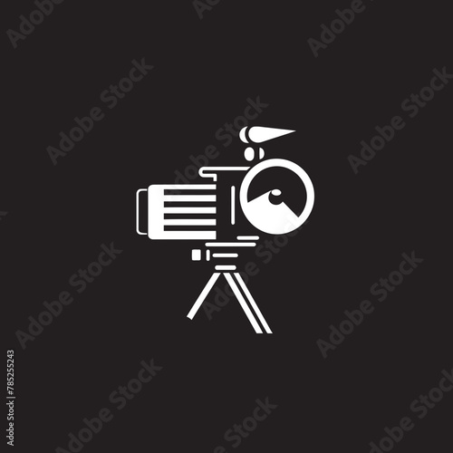 Dynamic Cinema Camera Vector Illustration with Action Packed Scenes