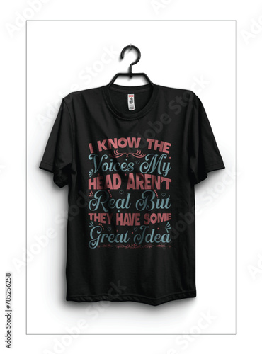 typography t shirt design photo