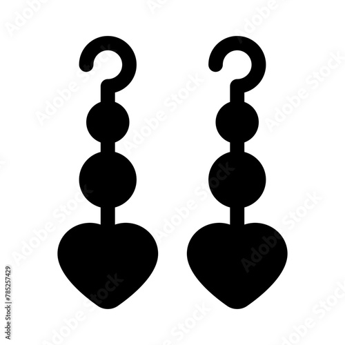 earrings glyph icon photo