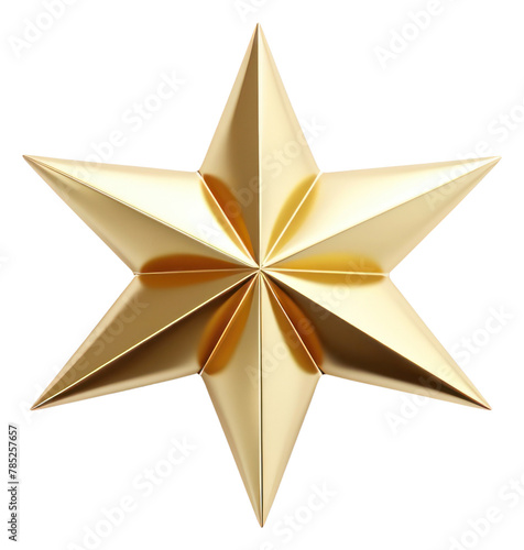 PNG Gold christmas star white background