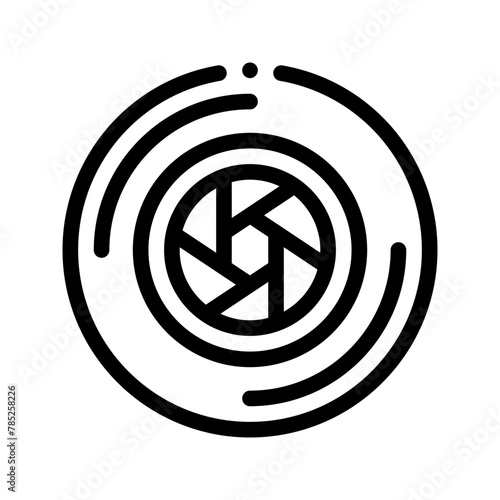 diaphragm line icon