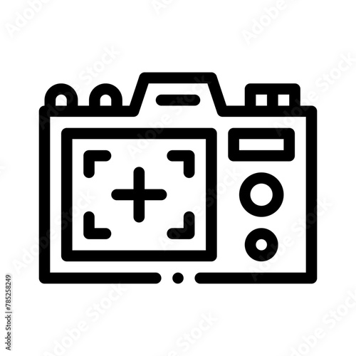 dslr line icon
