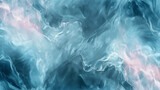 Wavy light and blue marble abstract background.