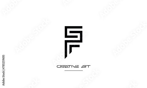 FS, SF, F, S abstract letters logo monogram