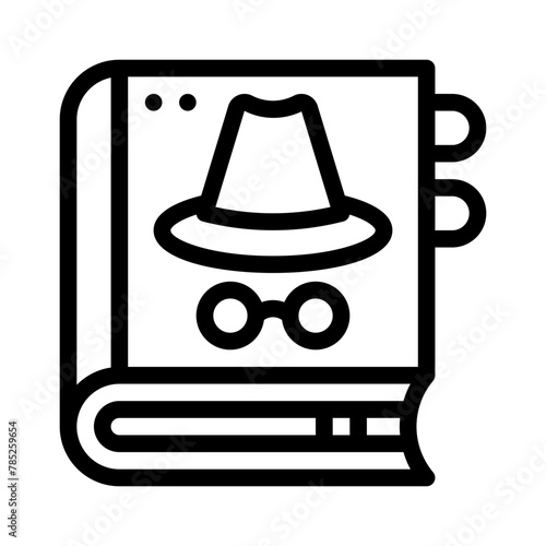 detective story line icon