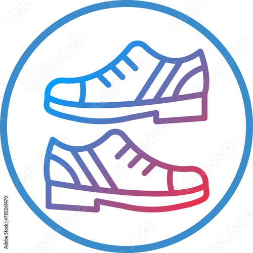 Vector Design Casual Shoes Icon Style