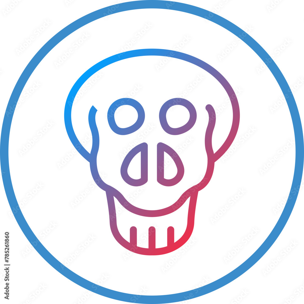 Obraz premium Vector Design Skull Icon Style