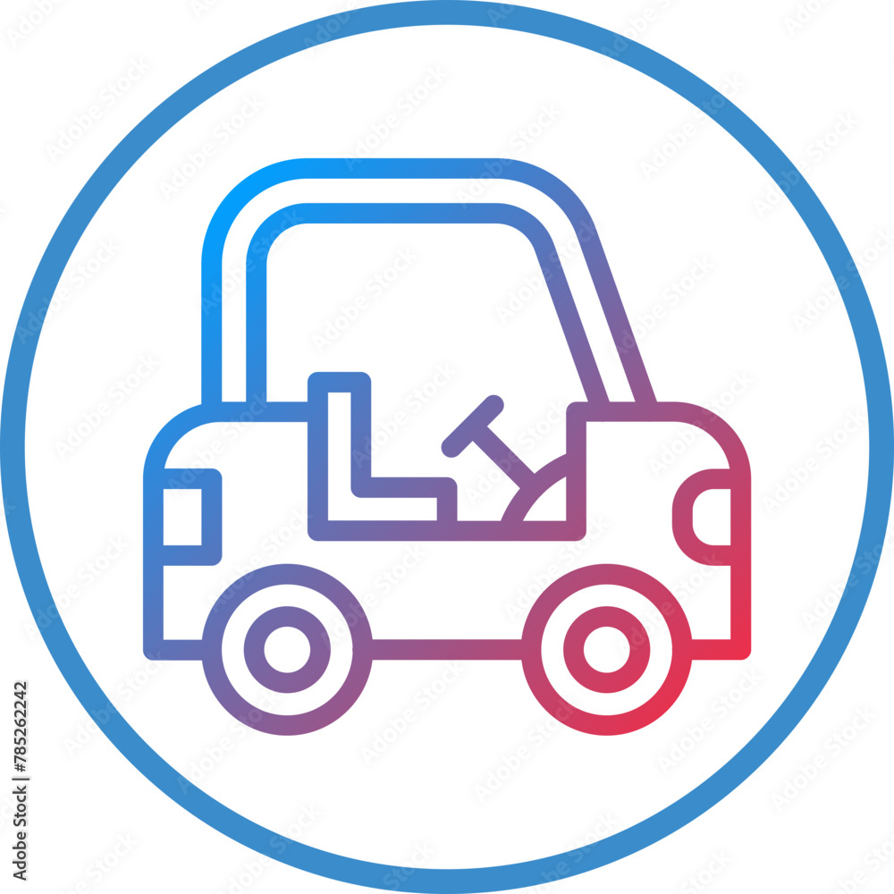 Vector Design Golf Cart Icon Style Vector Design Golf Cart Icon Style