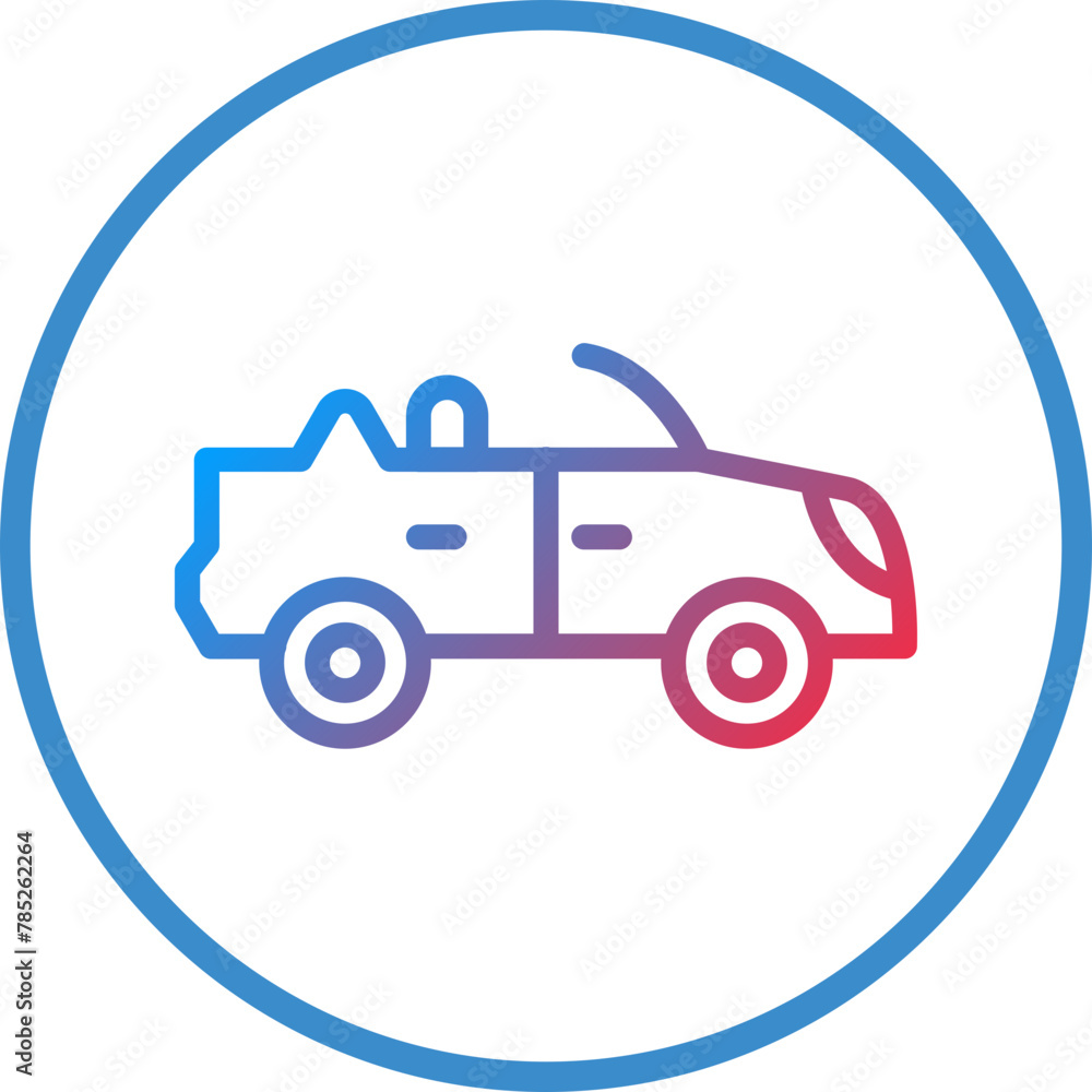 Vector Design Convertible Car Icon Style Vector Design Convertible Car Icon Style