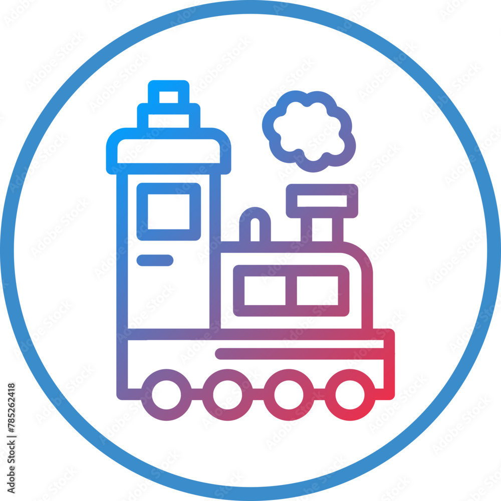 Vector Design Steam Train Icon Style Vector Design Steam Train Icon Style