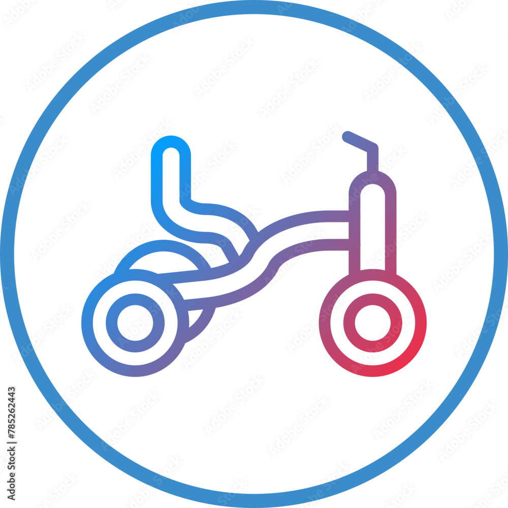 Vector Design Tricycle Icon Style Vector Design Tricycle Icon Style