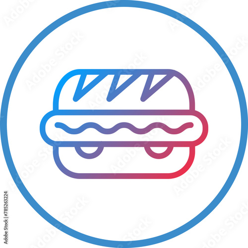 Vector Design Hot Dog Icon Style