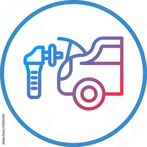 Vector Design Car Trunk Cleaning Icon Style