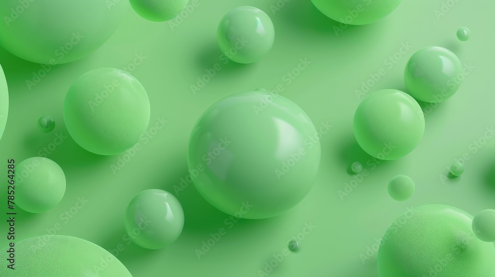 The 3D green background gives a fresh and bright feeling. Generative Ai