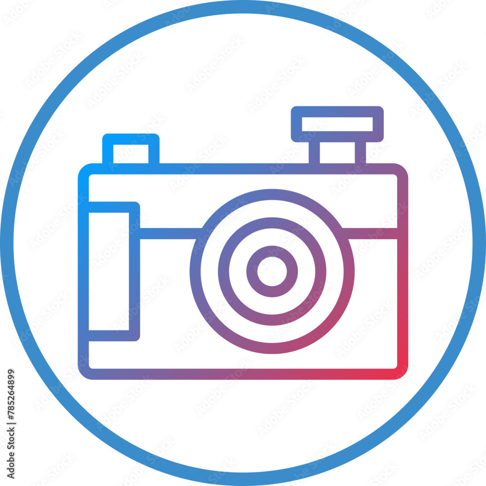 Vector Design Compact Camera Icon Style Vector Design Compact Camera Icon Style