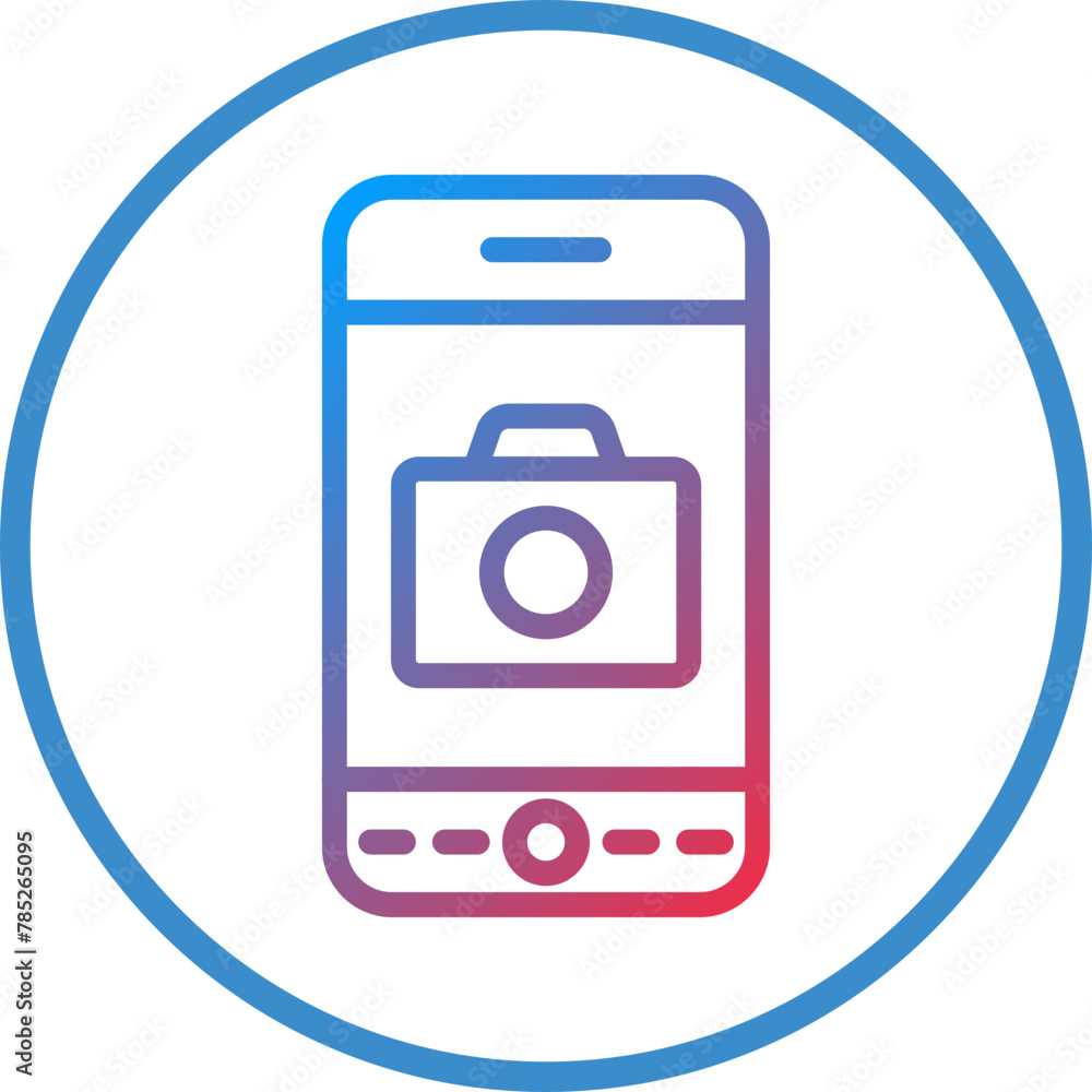 Vector Design Smartphone Camera Icon Style Vector Design Smartphone Camera Icon Style
