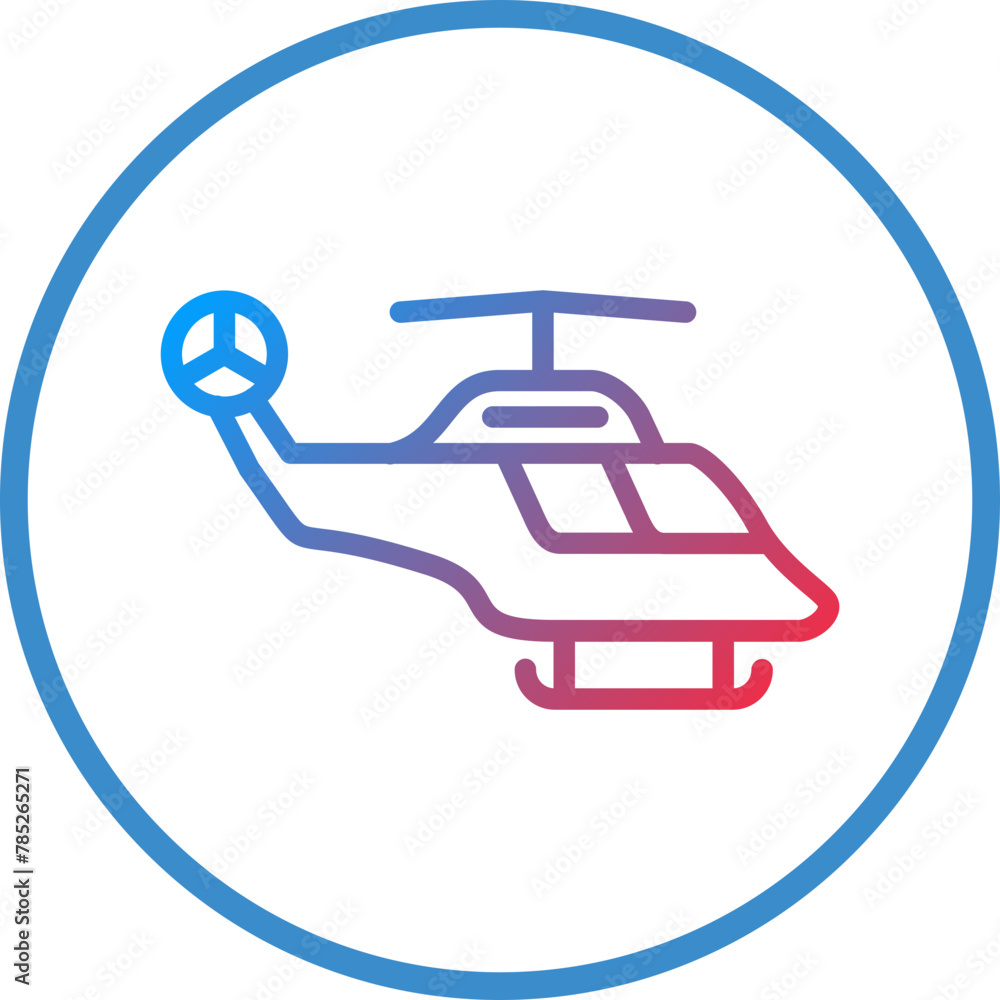 Vector Design Helicopter Icon Style Vector Design Helicopter Icon Style