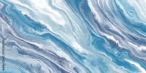 Blue water surface. Abstract art blue paint background with liquid fluid grunge texture.