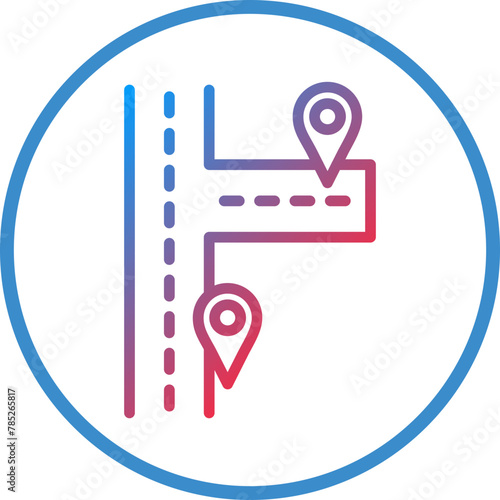 Vector Design Nearby Destinations Icon Style